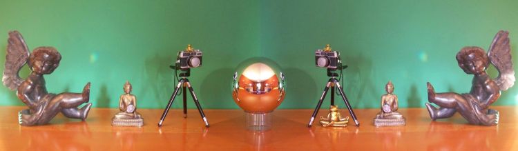 bewustzijnsstaat Links zonder en rechts met jouw ego.